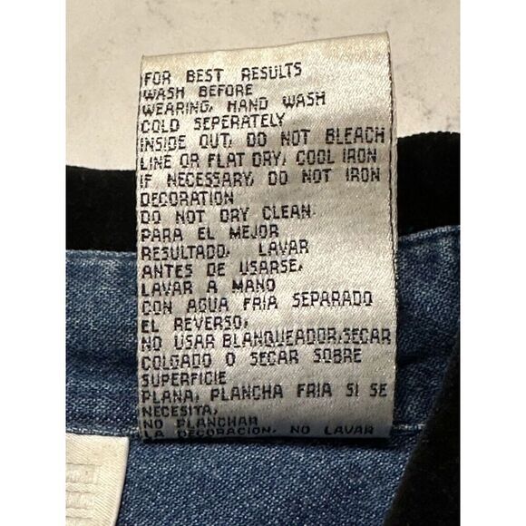 Vintage Denim Casey & Max Christmas Shirt Womens Size XL EMBROIDERED Fast Ship - Picture 12 of 13